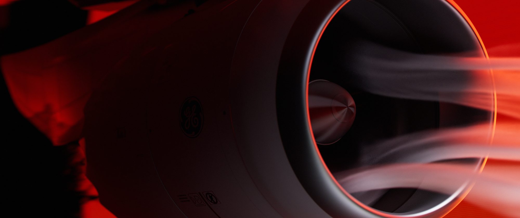 Airflow leaving the engine