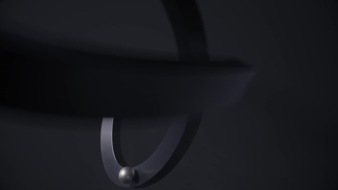 A single Möbius strip in dark light